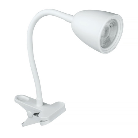 Lampa stolová LED 4W 4000K 420lm na štipec biela DPM R1T-4W-W