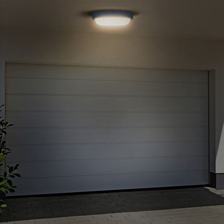 Stropnica LED IP54 170mm 13w 4000K sivá 910lm okrúhla SOLIGHT WO745-G