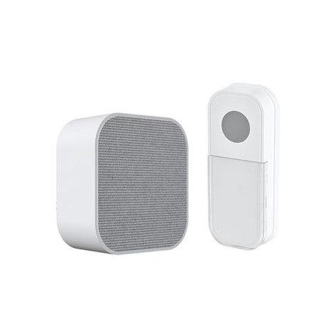 Zvonček bezdrôtový bat. 180m SOLIGHT 1L75 biely