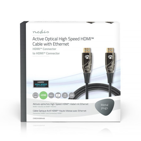 Kábel HDMI-HDMI 40m NEDIS CVBG3400BK400