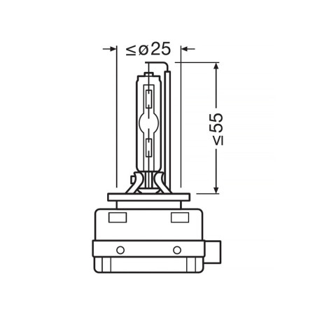 Žiarovka OSRAM AUTO D8S 66548 ORIGINAL XENARC 25W 12V PK32d-1