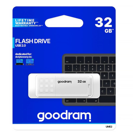 Kľúč USB 32GB 2.0 GOODRAM UME2 biely