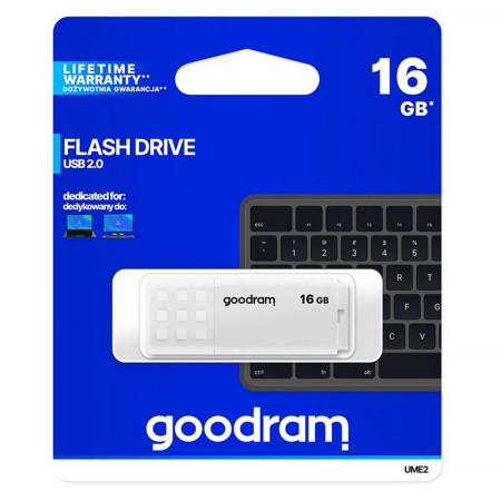 Kľúč USB 16GB 2.0 GOODRAM UME2 biely