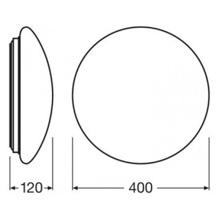 Stropnica LED IP44 OSRAM SURFACE CIRCULAR 400 24W/3000K IP44 1920lm