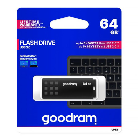 Kľúč USB 64GB 3.0 GOODRAM UME3 BLACK