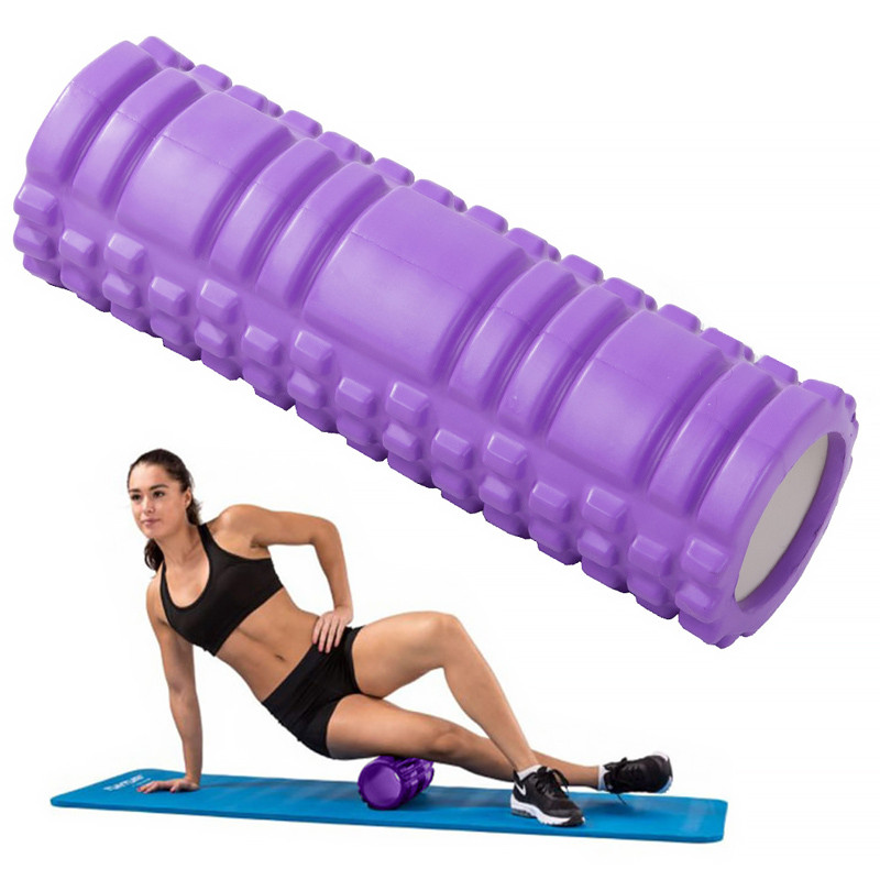 Valec masážny YOGA ROLLER F6 fialový