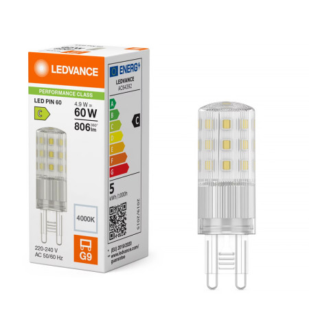 Žiarovka LEDVANCE LED PIN60 G9 4,9W/840 806lm PMC