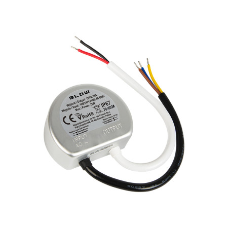 Adaptér ku LED pásu AC/DC 25W 12V do krabičky IP67