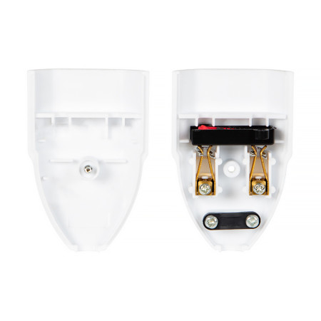 Zásuvka spojovacia 230V plochá biela GN-11 PR