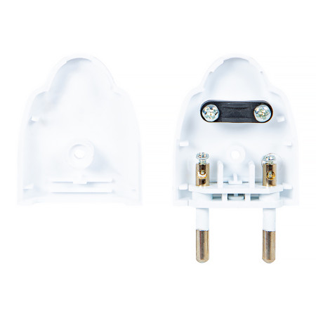 Vidlica 230V plochá biela WT-1 PR (ZN-11)