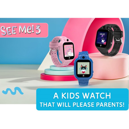 Hodinky SMART FOREVER KIDS See Me! 3 KW-320 PINK GPS/WFI/LBS