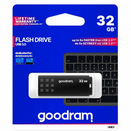 Kľúč USB 32GB 3.0 GOODRAM UME3 BLACK