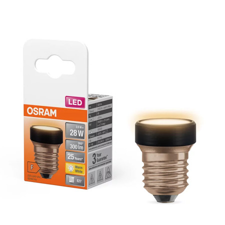 Žiarovka OSRAM LED FLAT28 E27 3,5W/827