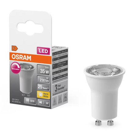 Žiarovka OSRAM LED PAR11D3536 MR11 GU10 3W/827 36° DIM