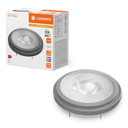 Žiarovka LEDVANCE LED AR111 G53 11,7W/940 12V 24° DIM SC