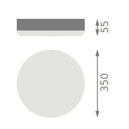 Stropnica LED IP65 35W 4000K+senzor okrúhla biela LEDVANCE SF SLIM RD S 350 P 35W 840 WT IP65