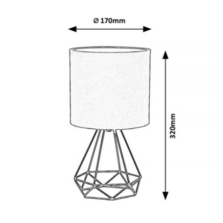 RABALUX Kinga 3017, Stolná lampa