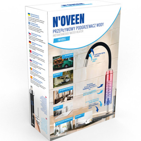 Prietokový ohrievač vody NOVEEN IWH955 na drez +displej