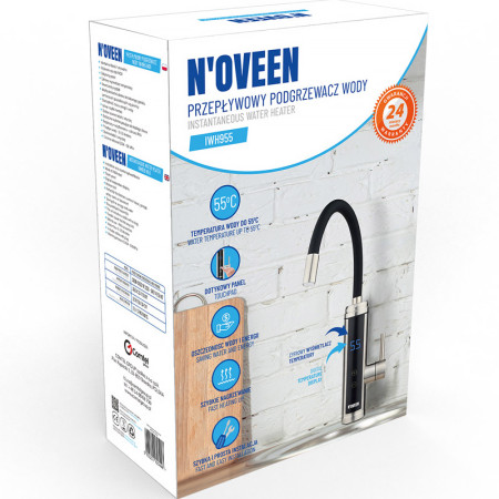 Prietokový ohrievač vody NOVEEN IWH955 na drez +displej