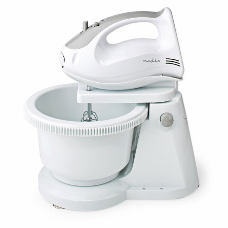 Šľahač ručný s misou NEDIS KAHM110CWT 200W