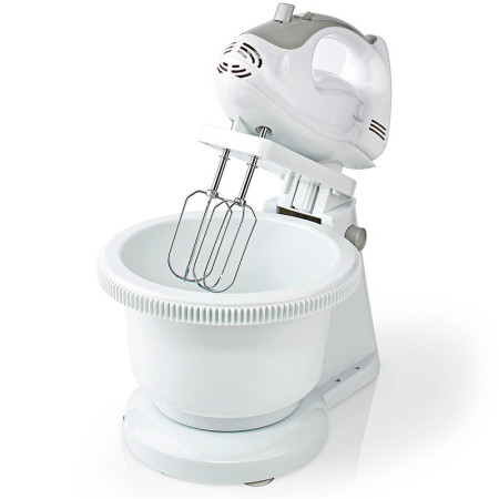 Šľahač ručný s misou NEDIS KAHM110CWT 200W