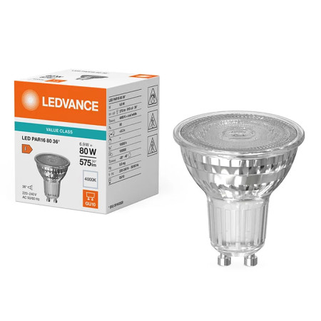 Žiarovka LEDVANCE LED PAR168036 GU10 6,9W/840 36° VC