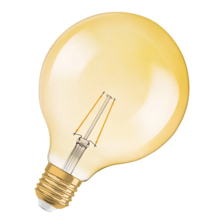 Žiarovka OSRAM LED 1906 E27 2,5W/824 GLOBE G125 FILAMENT GOLD