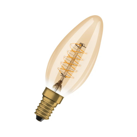 Žiarovka OSRAM LED 1906 E14 3,4W/822 CLB25 FILAMENT GOLD sviečka DIM