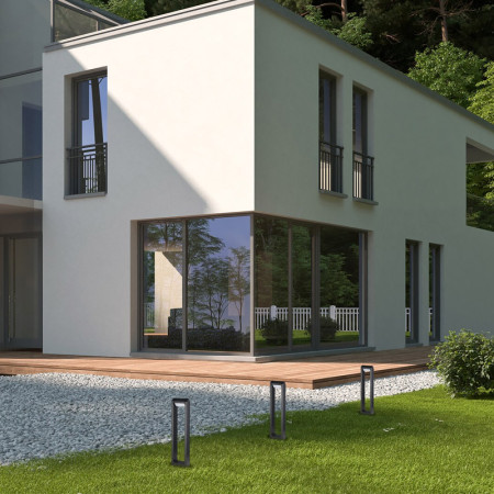 Svietidlo RABALUX 77104 MEDNA záhradné IP54 8W 3000K antracit