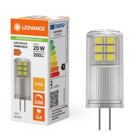 Žiarovka LEDVANCE LED PIN20 G4 2W/827 DIM PMC