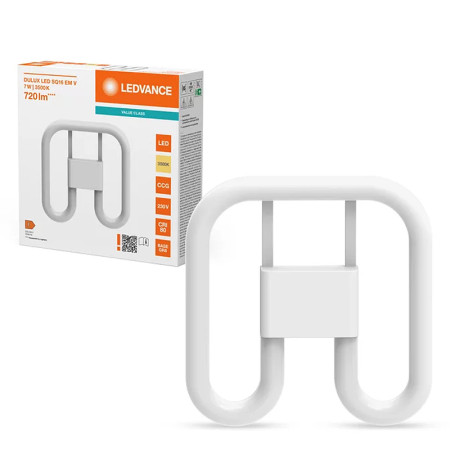 Žiarovka LEDVANCE LED SQ16 SQUARE GR8 7W/835 motýľ 2-PIN (náhrada za 16W)