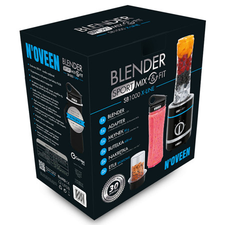 Mixér Smoothie NOVEEN SB1000 BLACK X-LINE 300W