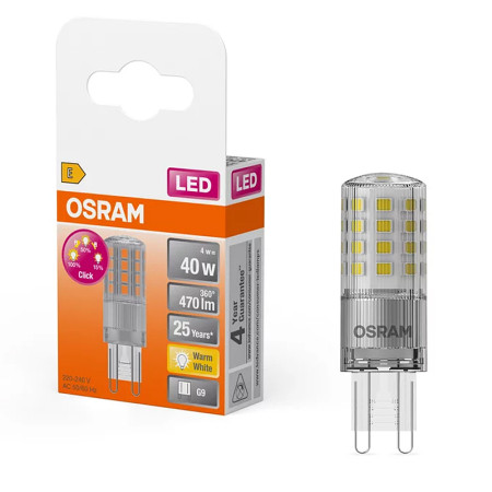 Žiarovka OSRAM LED SPIN40 G9 4W/827 3XD 3 STEP DIM