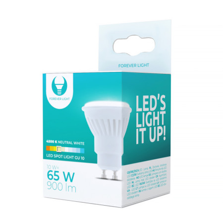 Žiarovka FOREVER LED GU10 10W 4500K ceramic