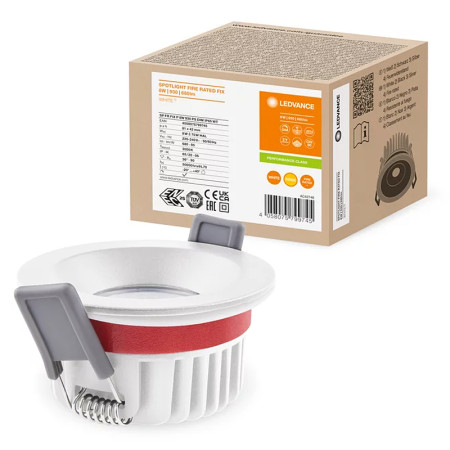 Svietidlo LEDVANCE LED SPOT FP FIX 8W/930 WT IP65 DIM okrúhle do podhľadov FIREPROOF PMC