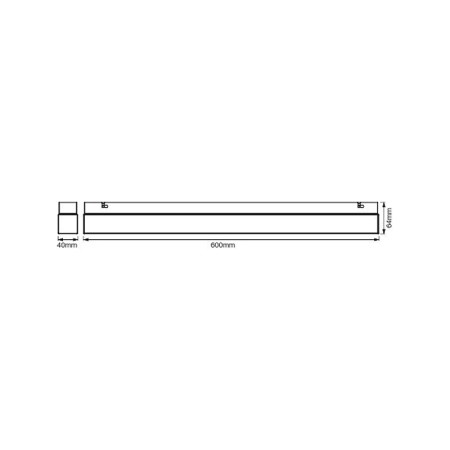 Svietidlo lineárne LED 60cm 14W 930-940 CCT LEDVANCE LED SQUARE IP44