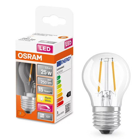 Žiarovka OSRAM LED SCLP25D E27 2,8w/827 ilumka FILAMENT DIM