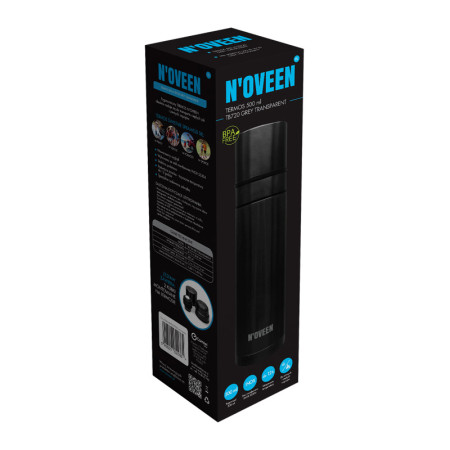 Termoska NOVEEN TB720 GREY TRANSPARENT 0,5L BPA FREE