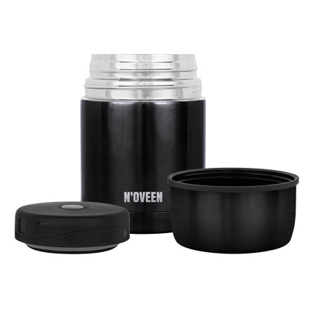 Termoska na jedlo NOVEEN TB945 BLACK TRANSPARENT 0,6L BPA FREE