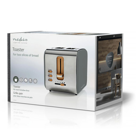 Hriankovač NEDIS KABT510EGY 900W NEREZ-SIVÝ