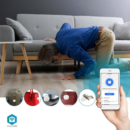 Hľadač kľúčov BLUETOOTH SmartLife NEDIS BTKF10WT biely