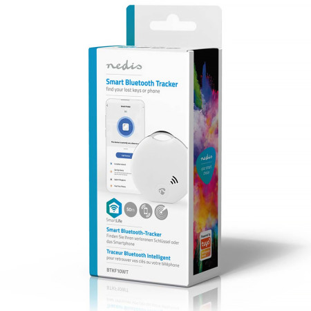 Hľadač kľúčov BLUETOOTH SmartLife NEDIS BTKF10WT biely