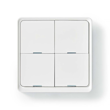 Vypínač bezdrôtový NEDIS ZBWS40WT biely SmartLife Zigbee Smart Wall Switch