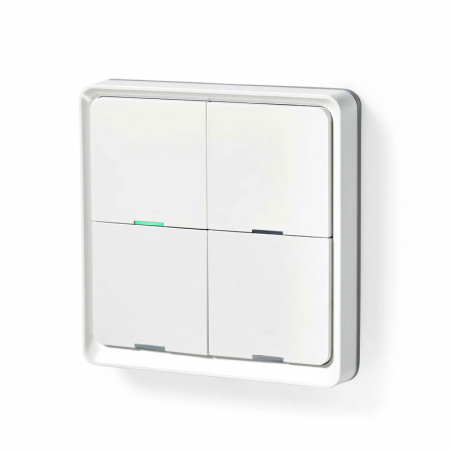 Vypínač bezdrôtový NEDIS ZBWS40WT biely SmartLife Zigbee Smart Wall Switch