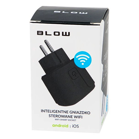 Zásuvka diaľkovo ovládaná WIFI BLOW V3 čierna (DY11)