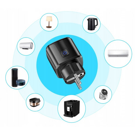 Zásuvka diaľkovo ovládaná WIFI BLOW V3 čierna (DY11)