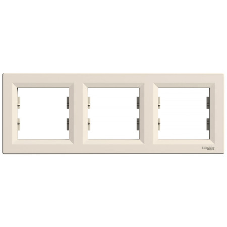 Trojrámček SCHNEIDER ASFORA EPH5800323 béžový horizontálny