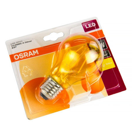 Žiarovka OSRAM LED DECOR CLA15 A E27 2,5W YELLOW