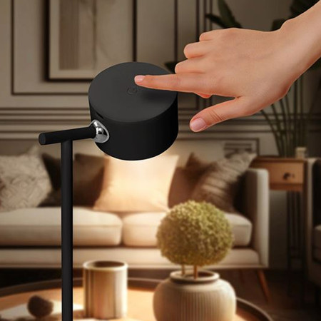 Lampa stolová LED 4W 3-6500K CCT čierna nabíjateľná 3v1 SOLIGHT WO68-B