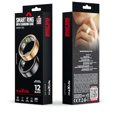 Prsteň inteligentný Maxlife smart ring MXSR-100 black size 10